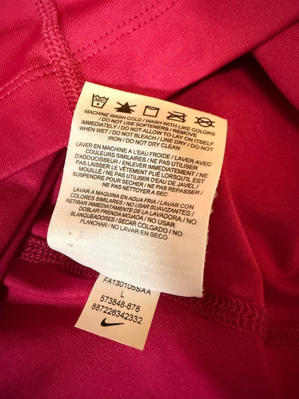 Nike Women's Hot Pink Racerback Training Tank - Picture 4 of 6